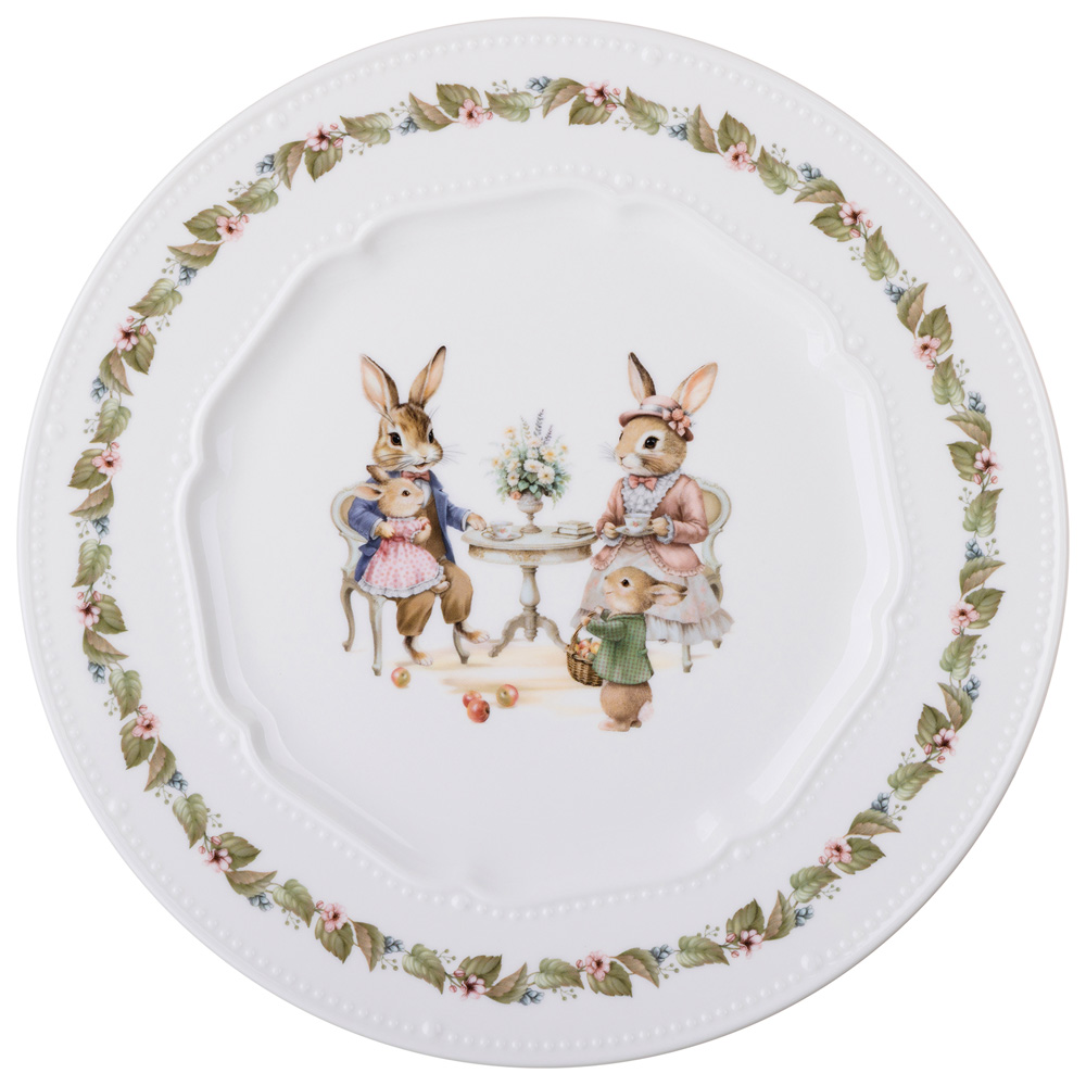ТАРЕЛКА ОБЕДЕННАЯ LEFARD "RABBITS FAMILY" 25,5 СМ