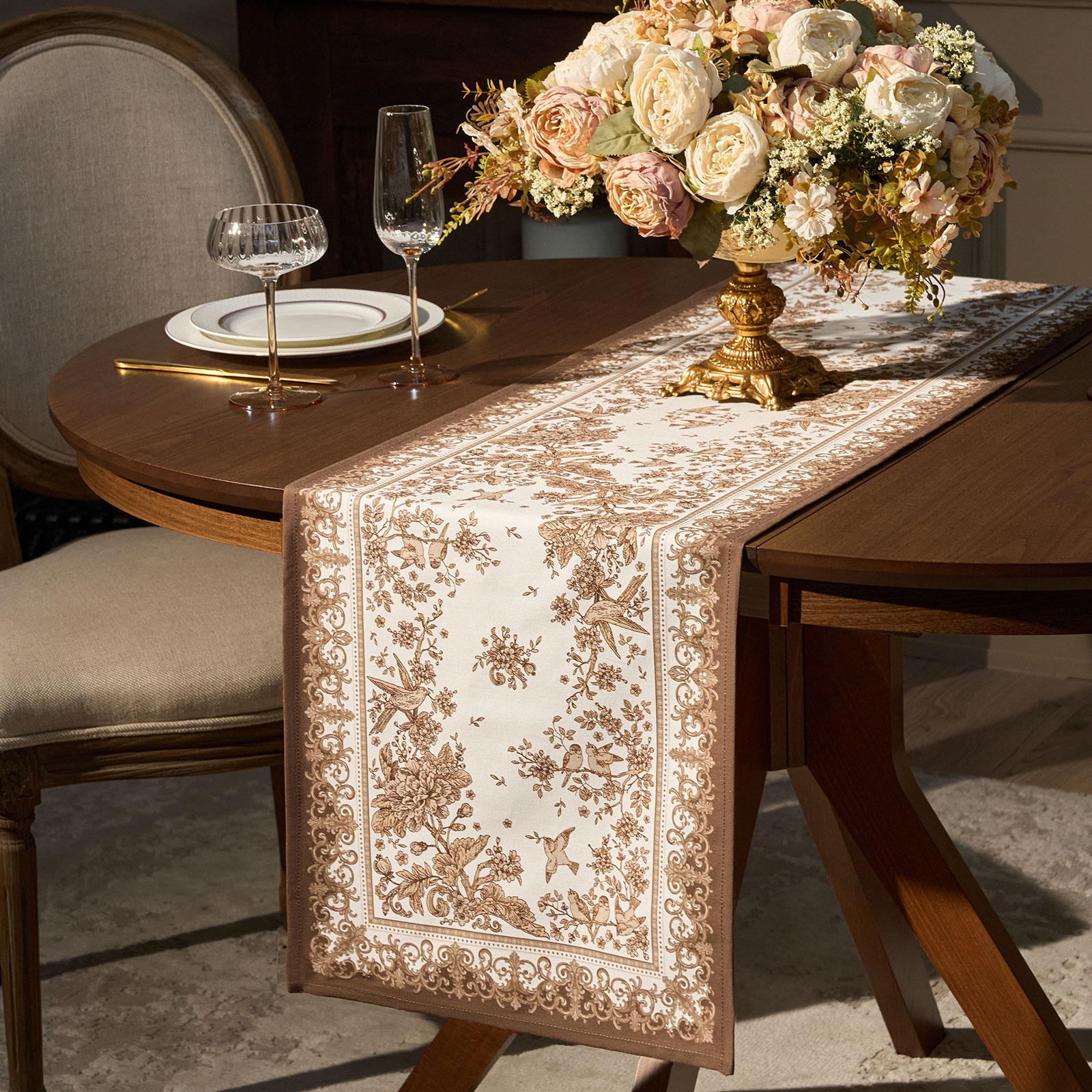 ДОРОЖКА  " ROYAL GARDEN" 40Х146СМ ,БЕЛЫЙ ,100% ХЛОПОК ,ТВИЛ С ПРОПИТКОЙ