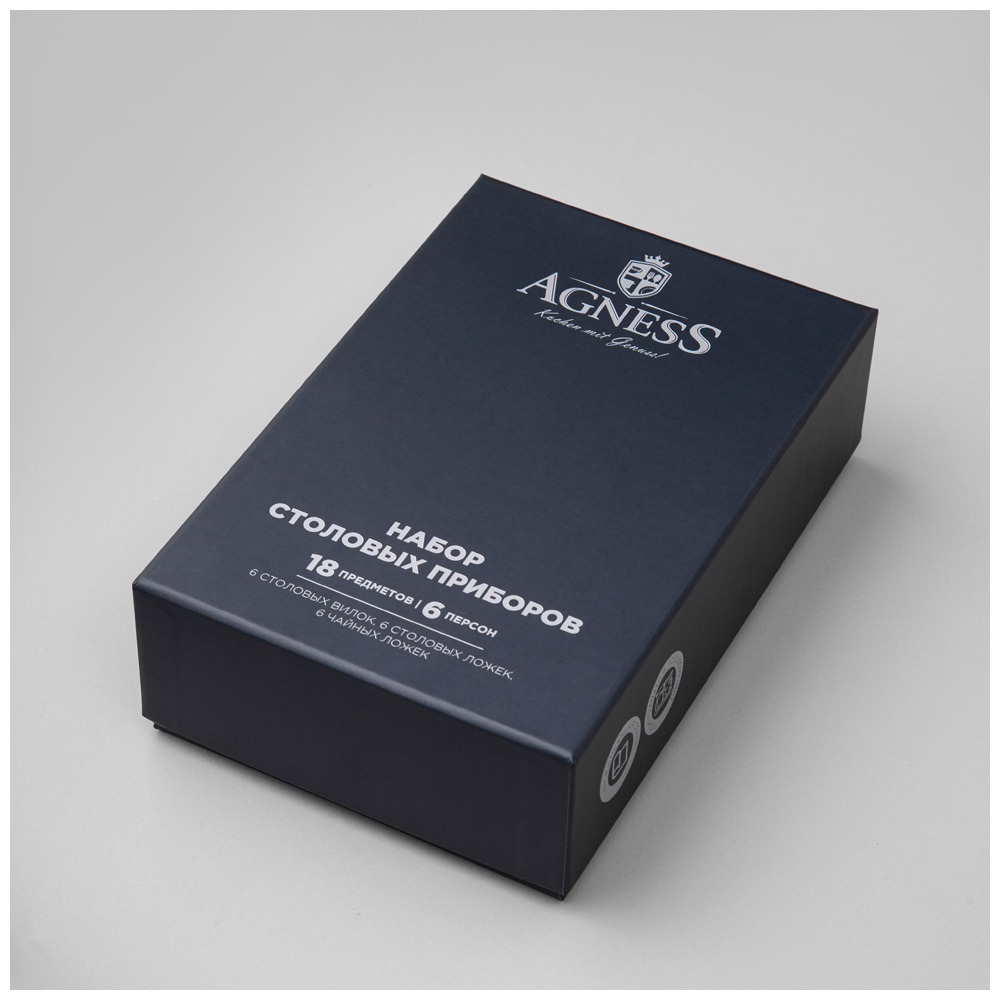 НАБОР СТОЛОВЫХ ПРИБОРОВ SOLDI AGNESS 18 ПР., СТАЛЬ 18/10