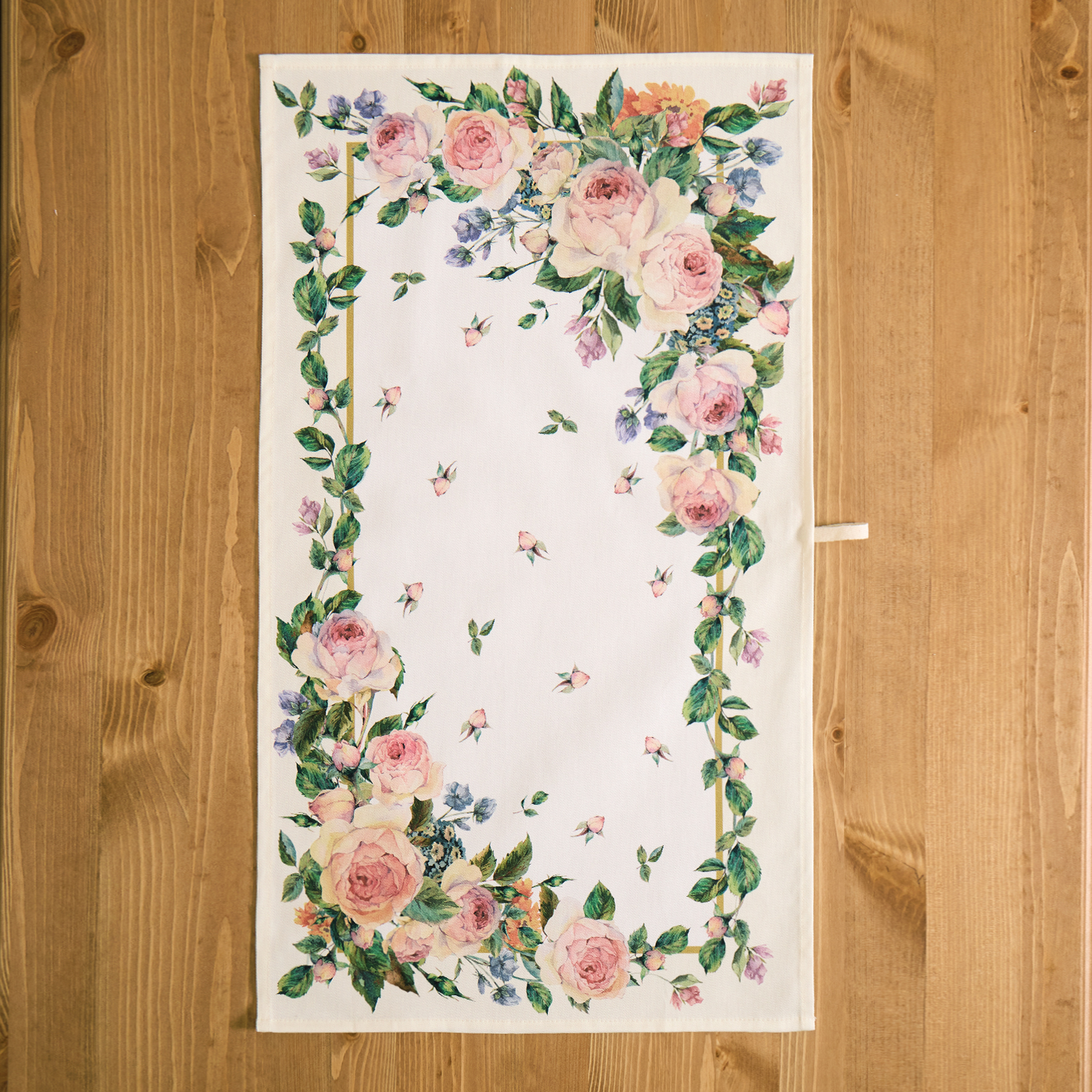 НАБОР  ПОЛОТЕНЕЦ ИЗ 2-Х ШТ "ВИНТАЖ"40Х60 СМ ,КРЕМОВЫЙ, 100% ХЛОПОК,ТВИЛ