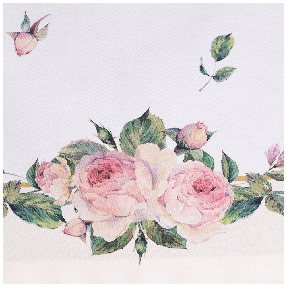 СКАТЕРТЬ "ВИНТАЖ" 160Х220 ,КРЕМОВЫЙ, 100% ХЛОПОК,ТВИЛ С ПРОПИТКОЙ