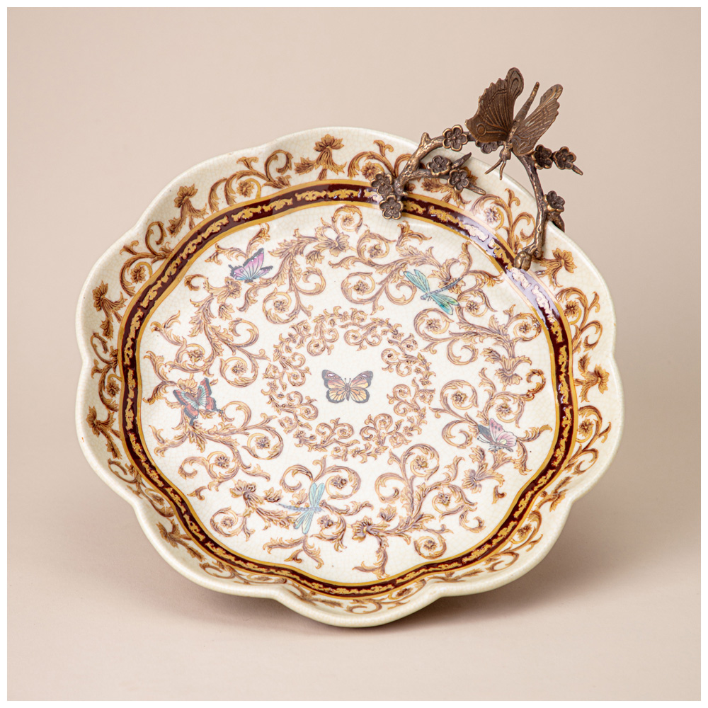 БЛЮДО ДЕКОРАТИВНОЕ  31X31X14.5 СМ