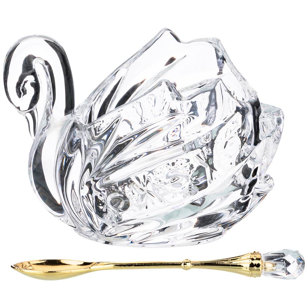 ИКОРНИЦА "MUZA CRYSTAL" С ЛОЖКОЙ 11*7*8,5 СМ.