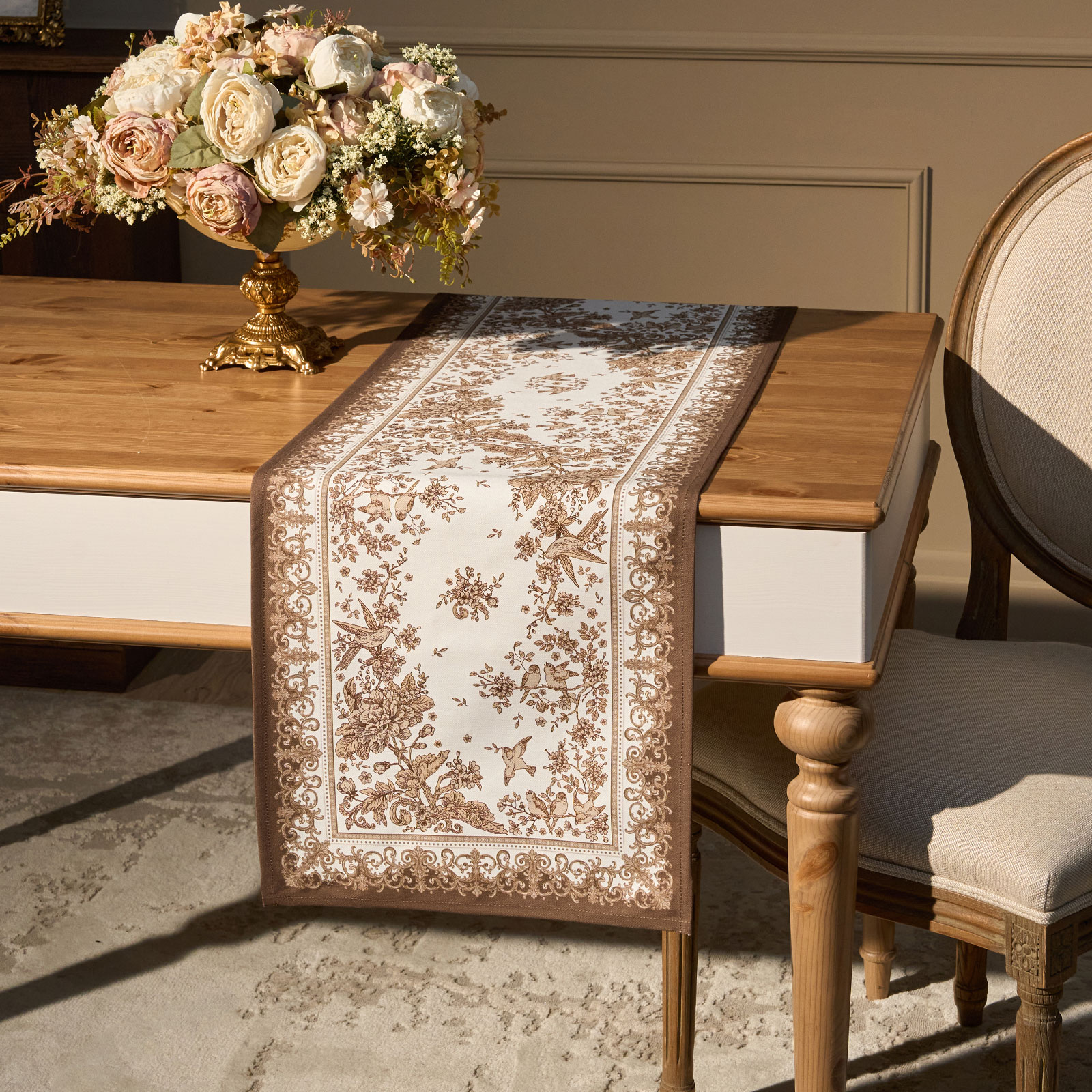 ДОРОЖКА  " ROYAL GARDEN" 40Х146СМ ,БЕЛЫЙ ,100% ХЛОПОК ,ТВИЛ С ПРОПИТКОЙ