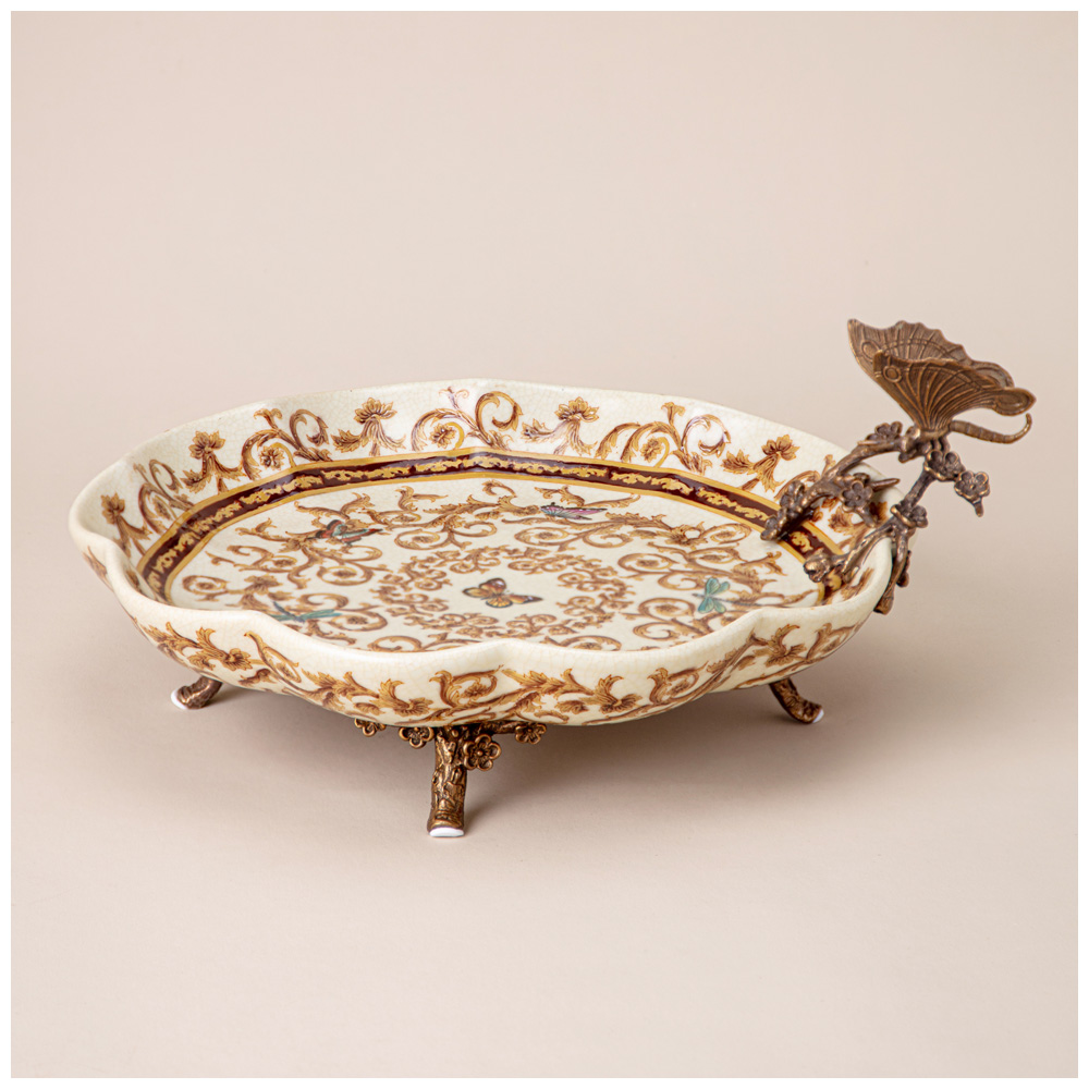 БЛЮДО ДЕКОРАТИВНОЕ  31X31X14.5 СМ