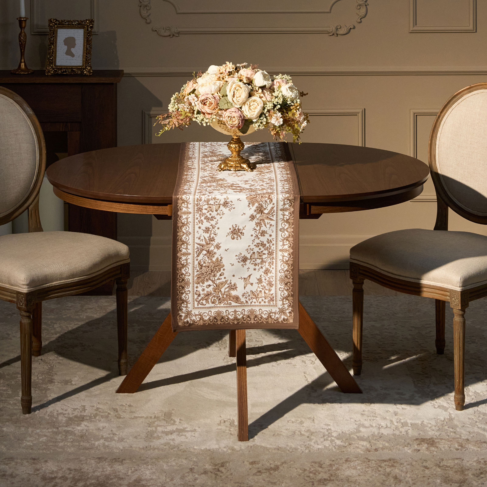 ДОРОЖКА  " ROYAL GARDEN" 40Х146СМ ,БЕЛЫЙ ,100% ХЛОПОК ,ТВИЛ С ПРОПИТКОЙ