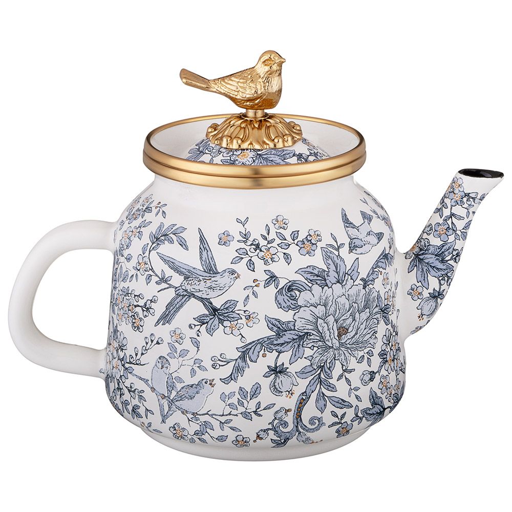 ЧАЙНИК ЭМАЛИРОВАННЫЙ LEFARD, СЕРИЯ ROYAL GARDEN, 1,0Л ПОДХОДИТ ДЛЯ ИНДУКЦИОН.ПЛИТ