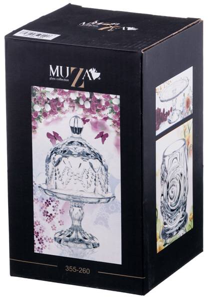 ЛИМОННИЦА НА НОЖКЕ 11*11*17 СМ. КОЛЛЕКЦИЯ "MUZA" (КОР=12ШТ.)