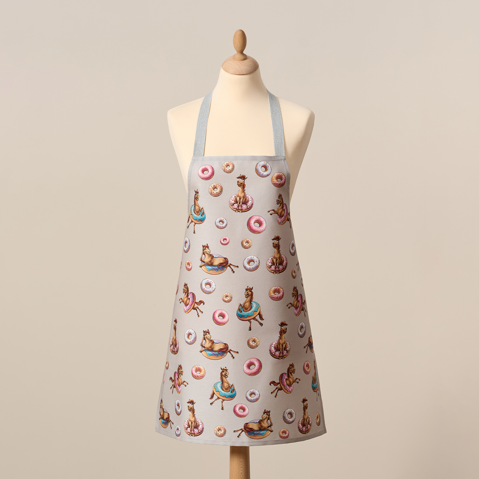 ФАРТУК "ЛОШАДЬ В ПОНЧИКАХ",60Х70СМ,100% ХЛОПОК,ТВИЛ,ПРОПИТКА