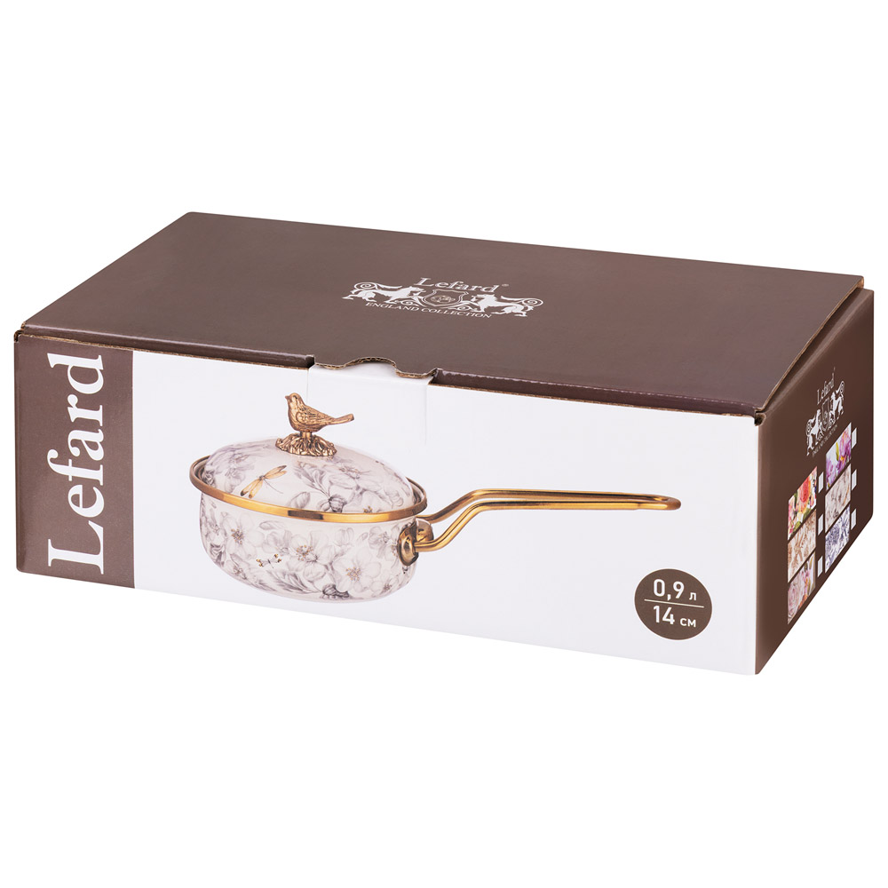 КОВШ LEFARD ЭМАЛИРОВАННЫЙ, СЕРИЯ ФЛАНДРИЯ, 14СМ / 0,9Л