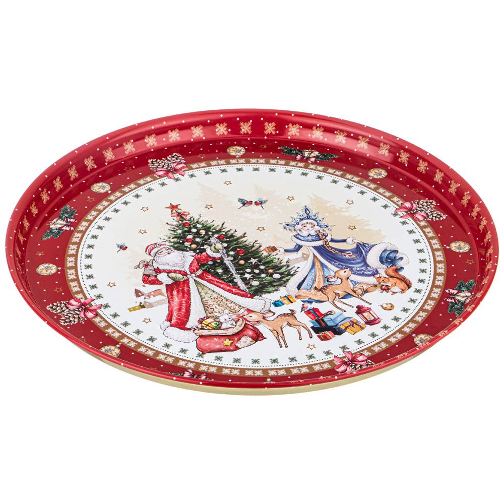 ПОДНОС СЕРВИРОВОЧНЫЙ AGNESS "CHRISTMAS COLLECTION" 33*2,1 СМ