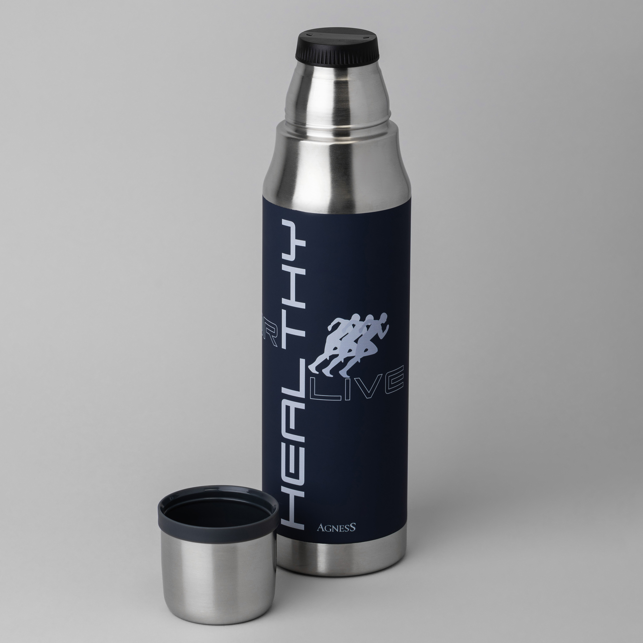 ТЕРМОС HEALTHY LIVE 1000 МЛ, КОЛБА НЕРЖ.СТАЛЬ 18/10