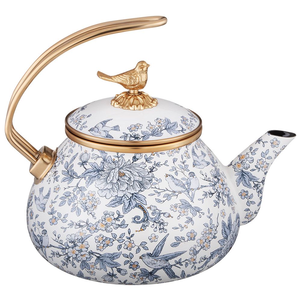 ЧАЙНИК ЭМАЛИРОВАННЫЙ LEFARD, СЕРИЯ ROYAL GARDEN, 2,2Л ПОДХОДИТ ДЛЯ ИНДУКЦИОН.ПЛИТ
