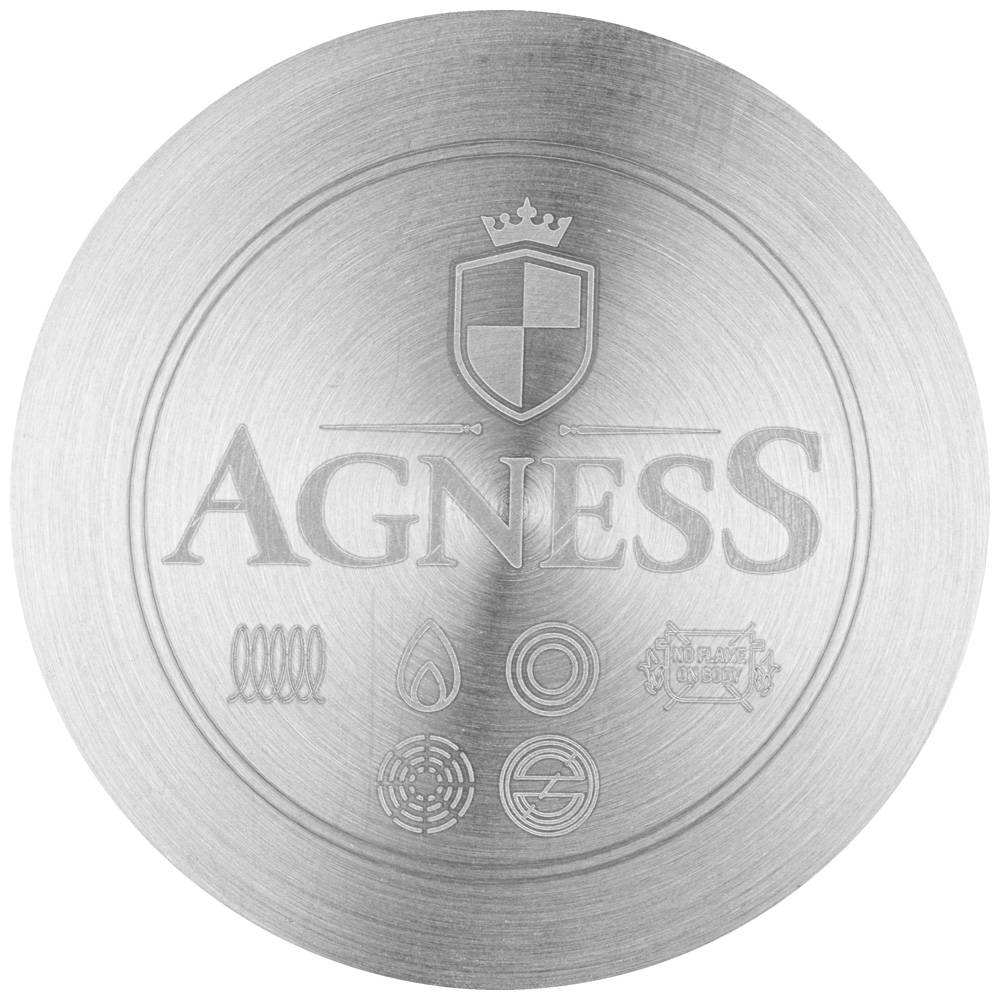 ТУРКА AGNESS "MIDNIGHT" С ИНДУКЦИОННЫМ ДНОМ, НЕРЖ.СТАЛЬ 18/8, 500 МЛ, 8Х10 СМ