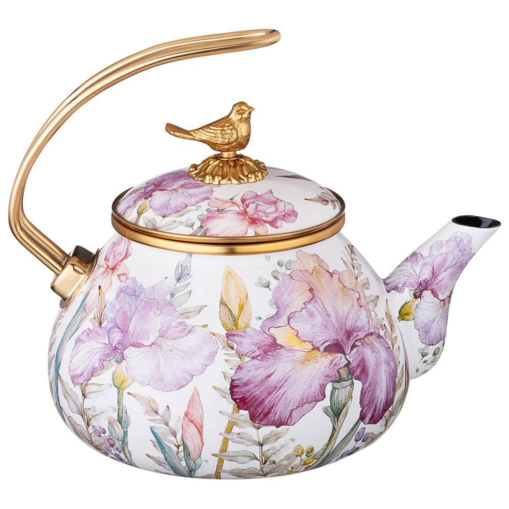 ЧАЙНИК ЭМАЛИРОВАННЫЙ LEFARD, СЕРИЯ IRISES, 2,2Л ПОДХОДИТ ДЛЯ ИНДУКЦИОН.ПЛИТ