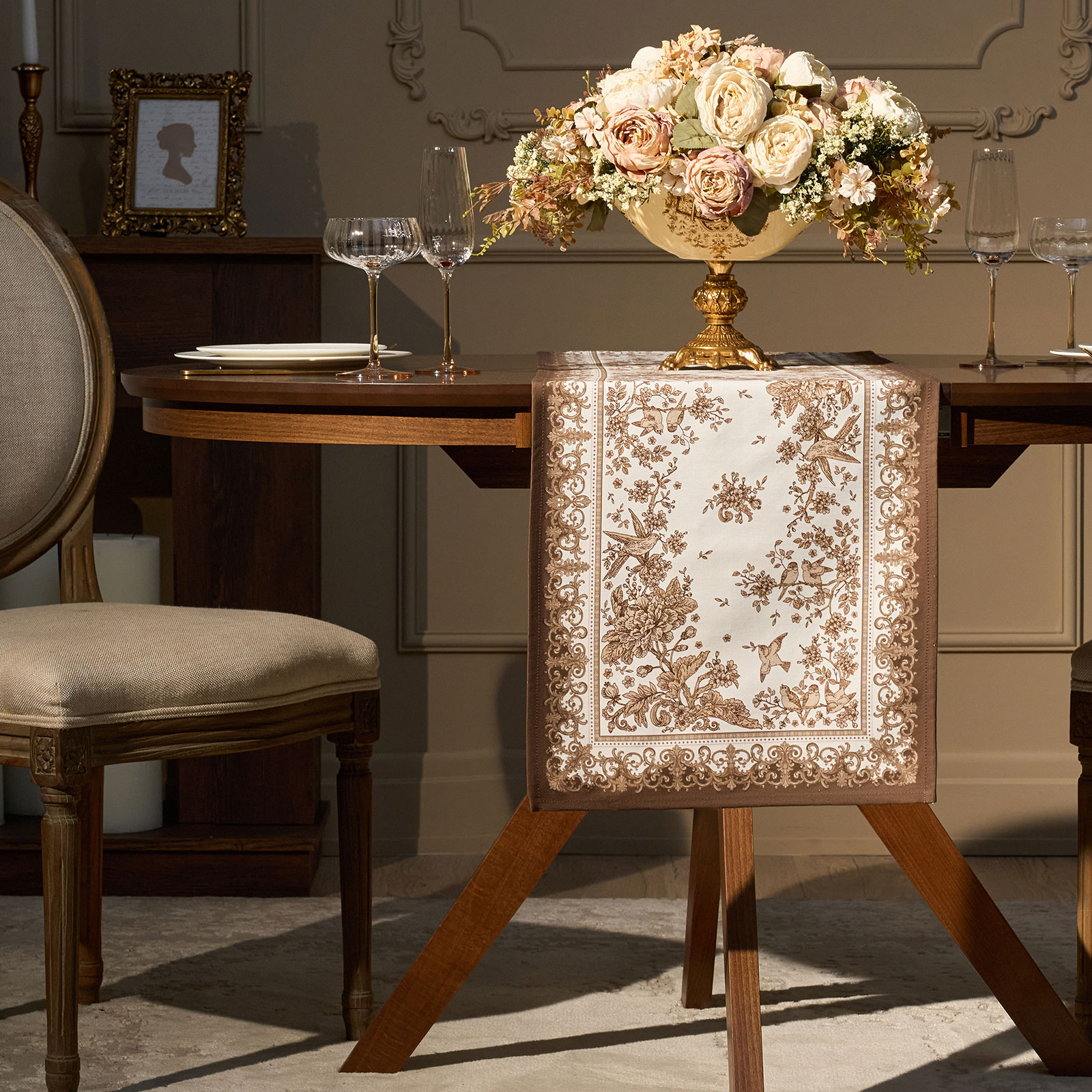 ДОРОЖКА  " ROYAL GARDEN" 40Х146СМ ,БЕЛЫЙ ,100% ХЛОПОК ,ТВИЛ С ПРОПИТКОЙ