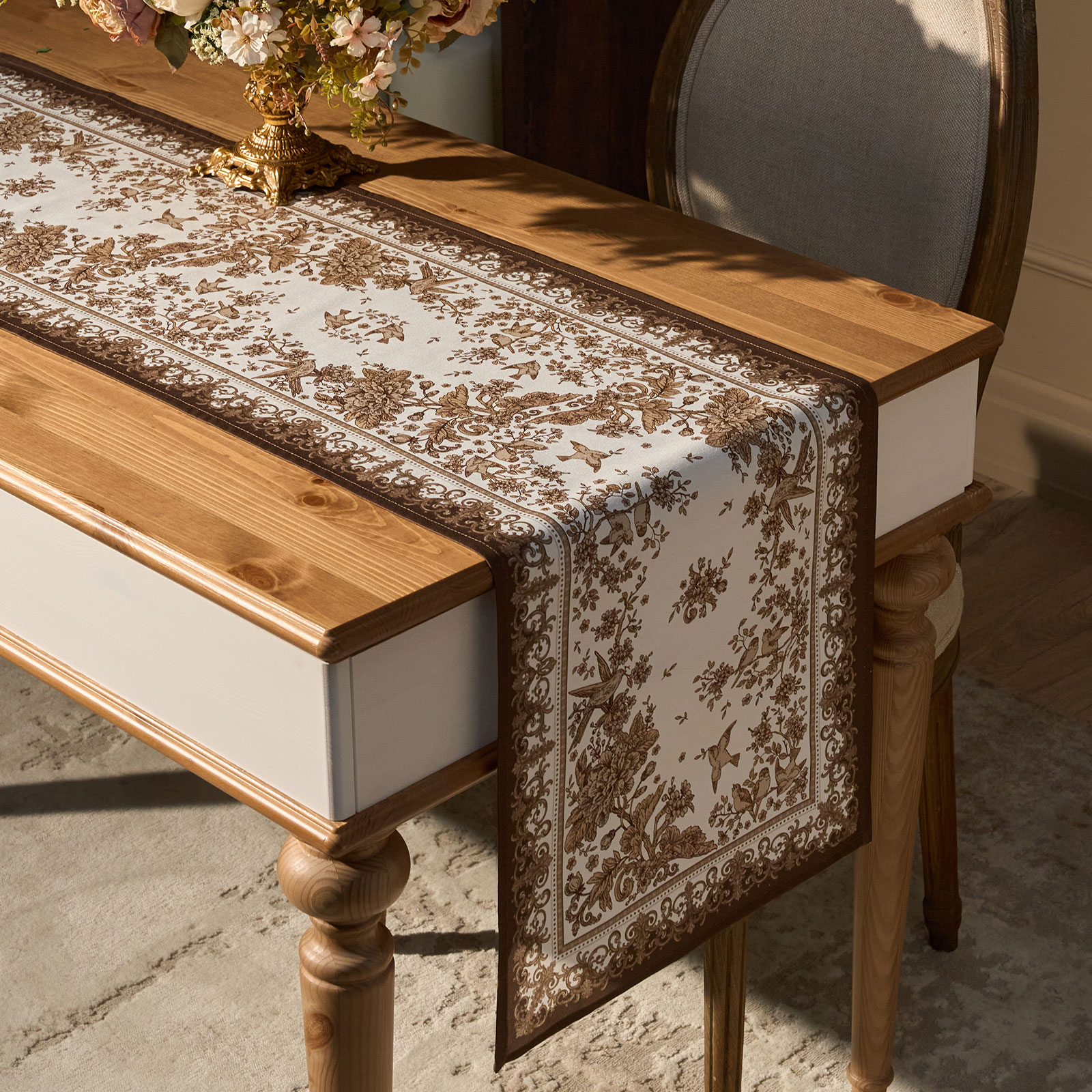 ДОРОЖКА  " ROYAL GARDEN" 40Х146СМ ,БЕЛЫЙ ,100% ХЛОПОК ,ТВИЛ С ПРОПИТКОЙ