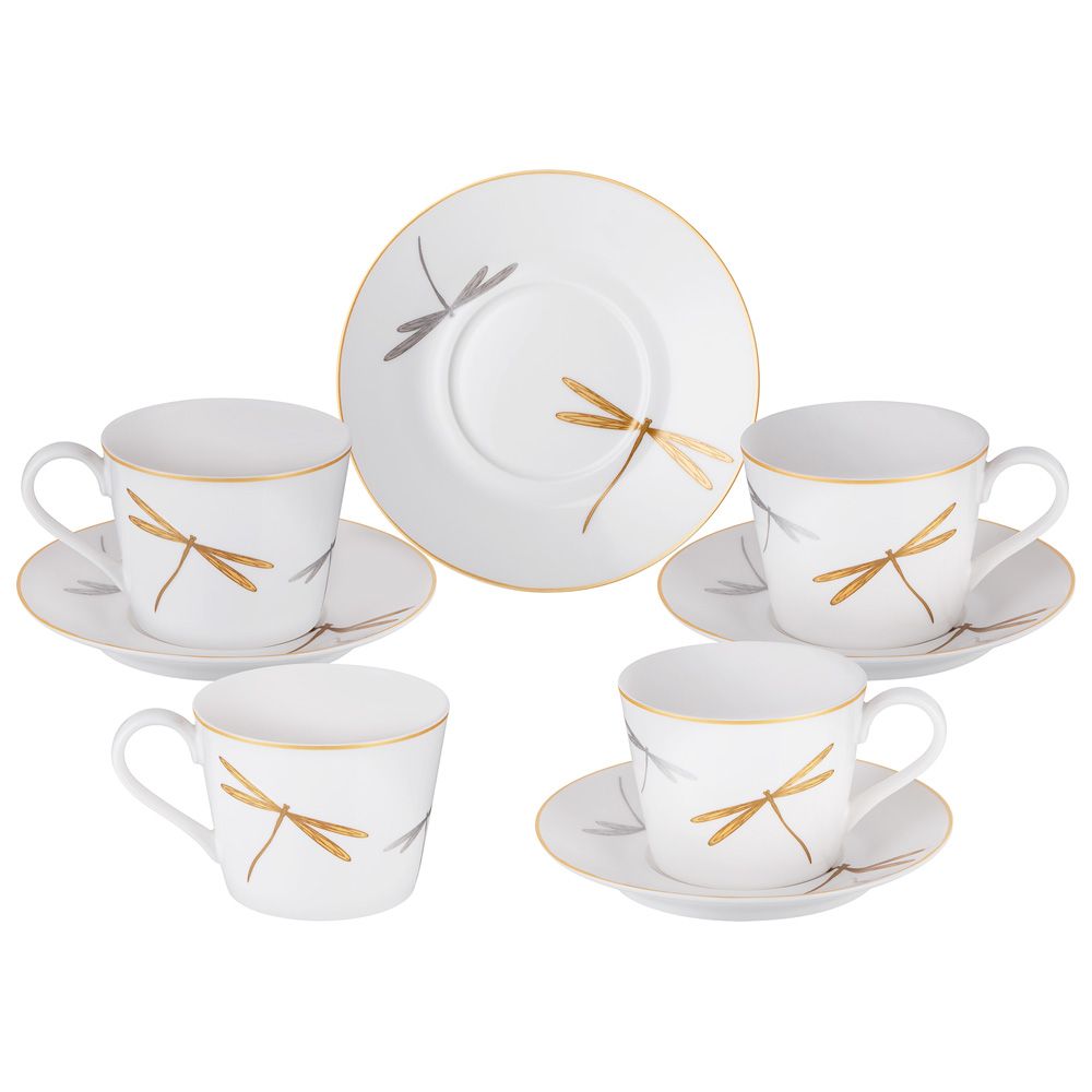 ЧАЙНЫЙ НАБОР LEFARD “ELEGANCE" НА 4 ПЕР. 8 ПР. 220 МЛ (КОР=10НАБ.)