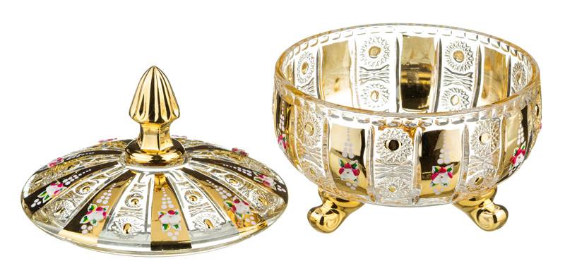 ФРУКТОВНИЦА НА НОЖКЕ "MUZA CRYSTAL" 26,5*16 СМ, ВЫСОТА = 23,5 СМ (КОР=4ШТ.)
