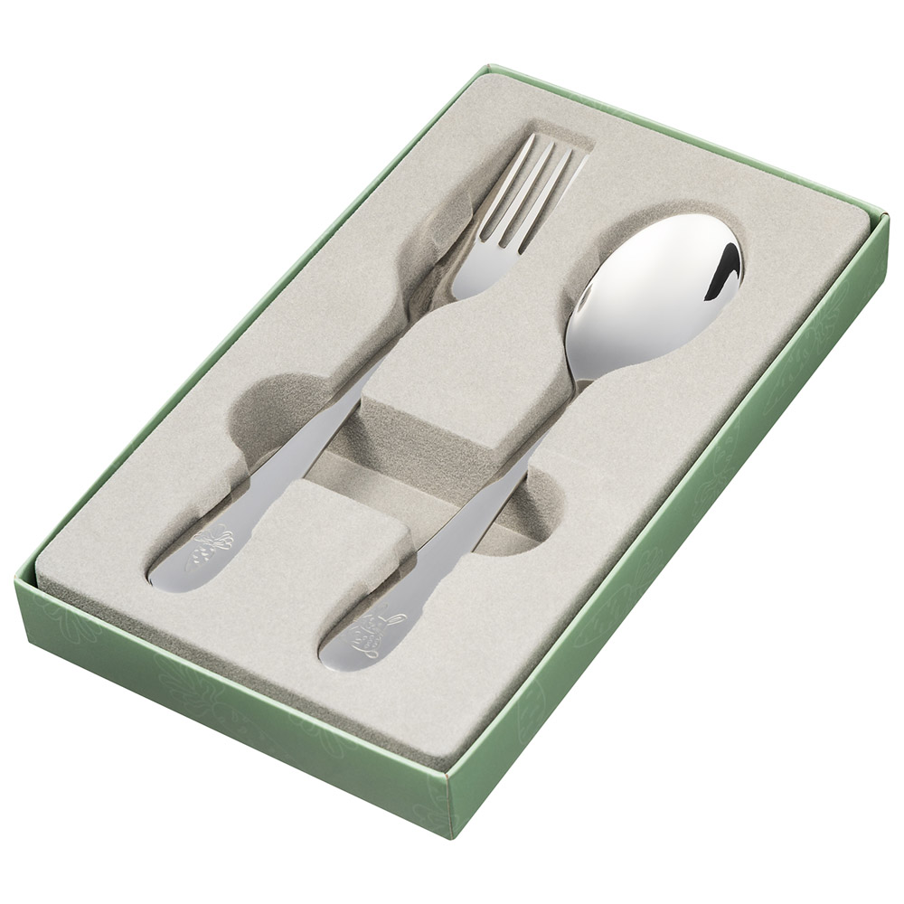 НАБОР ДЕТСКИХ СТОЛОВЫХ ПРИБОРОВ ZOO AGNESS 2 ПР