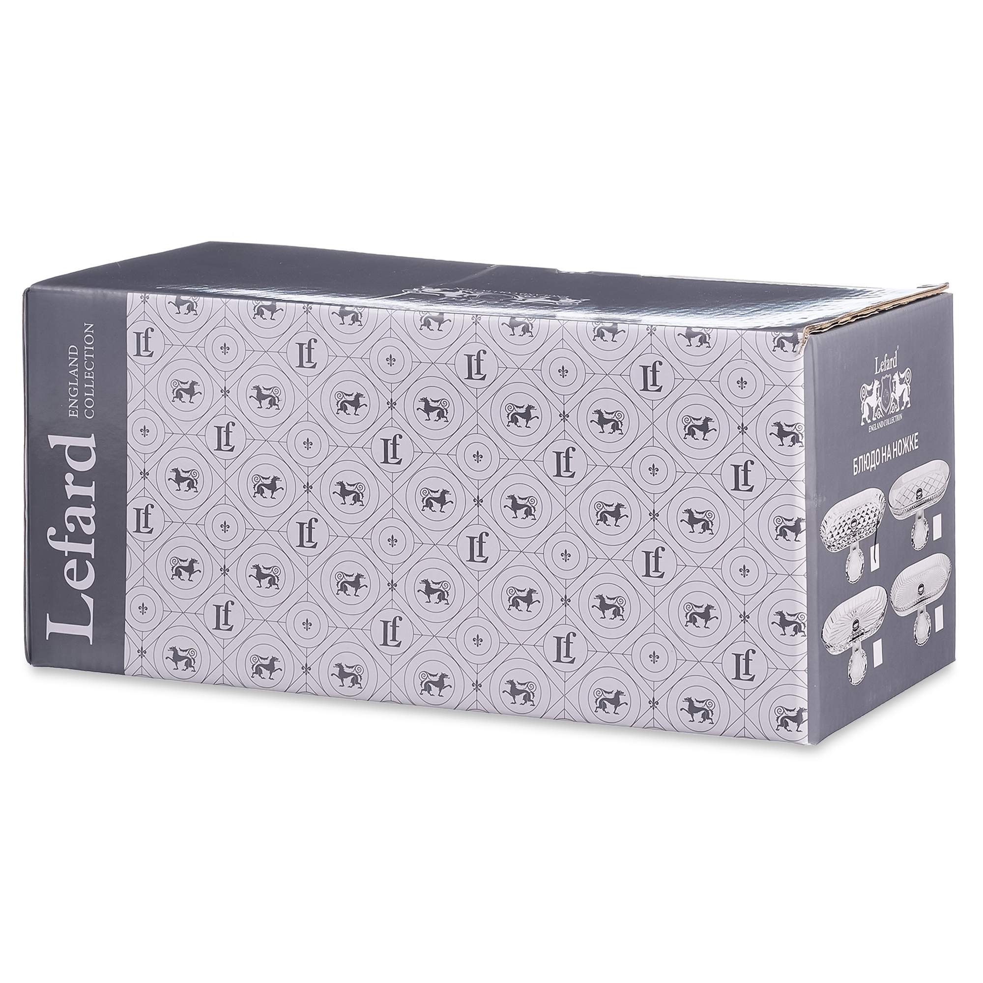 БЛЮДО НА НОЖКЕ ОВАЛЬНОЕ 28*14*12 СМ