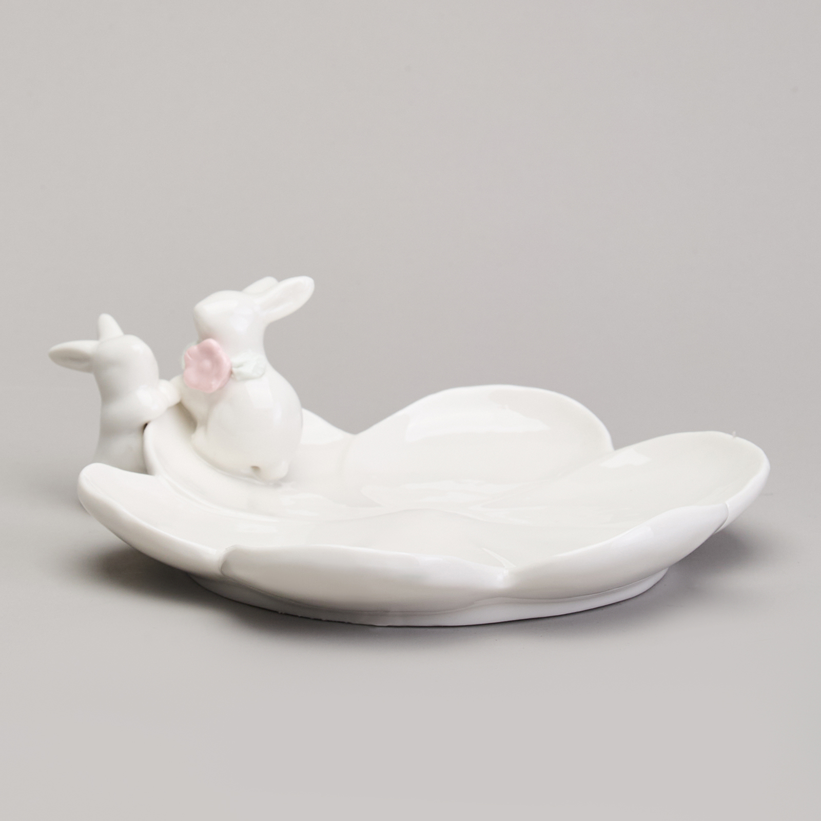 БЛЮДО СЕРВИРОВОЧНОЕ "КРОЛИКИ" 22,6Х18,8Х6,8 СМ