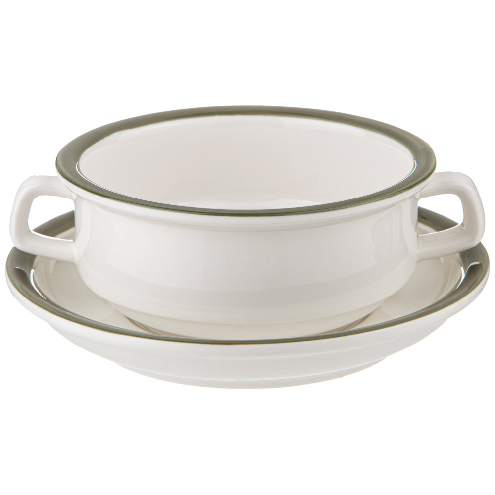 БУЛЬОННИЦА С БЛЮДЦЕМ LEFARD "FAMILY HOUSE" 250 МЛ 15*6 СМ (КОР=16НАБ.)