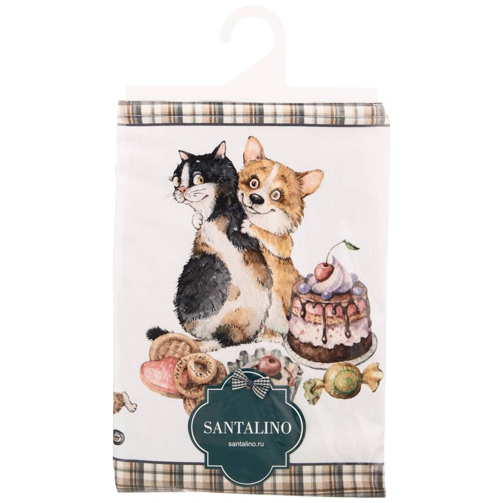 ФАРТУК "ДРУЖБА" 60Х70 СМ 100% ХЛОПОК,ТВИЛ, БЕЛ