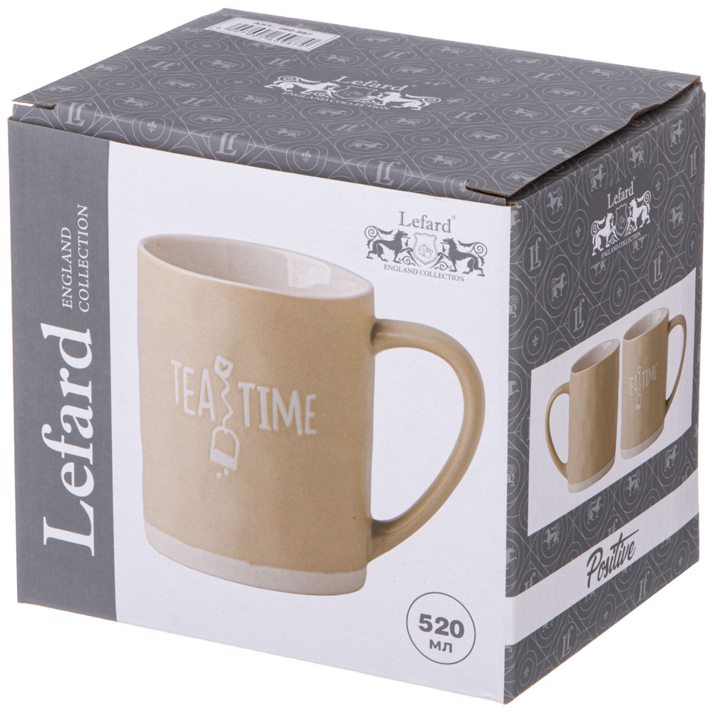 КРУЖКА "TEA TIME" 520 МЛ КРЕМОВАЯ