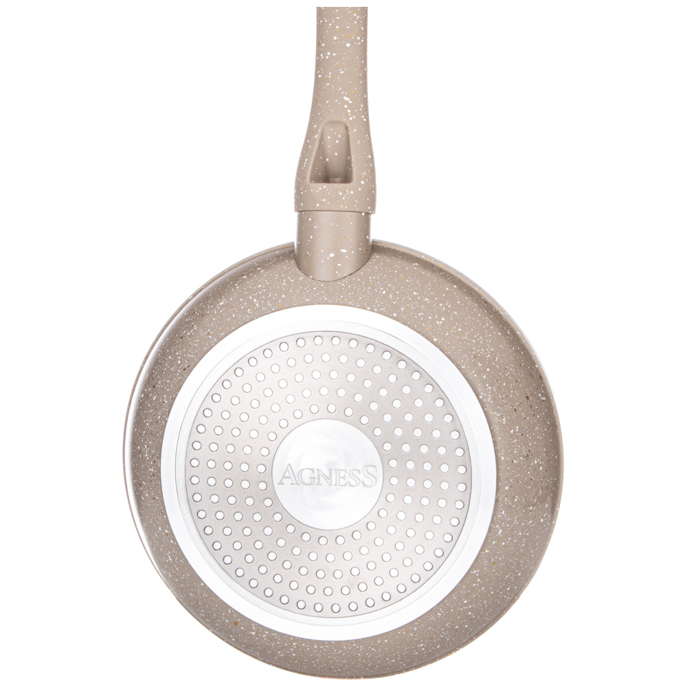 СКОВОРОДА AGNESS С АНТИПРИГАРНЫМ ПОКРЫТИЕМ "LATTE", 22Х4,5СМ