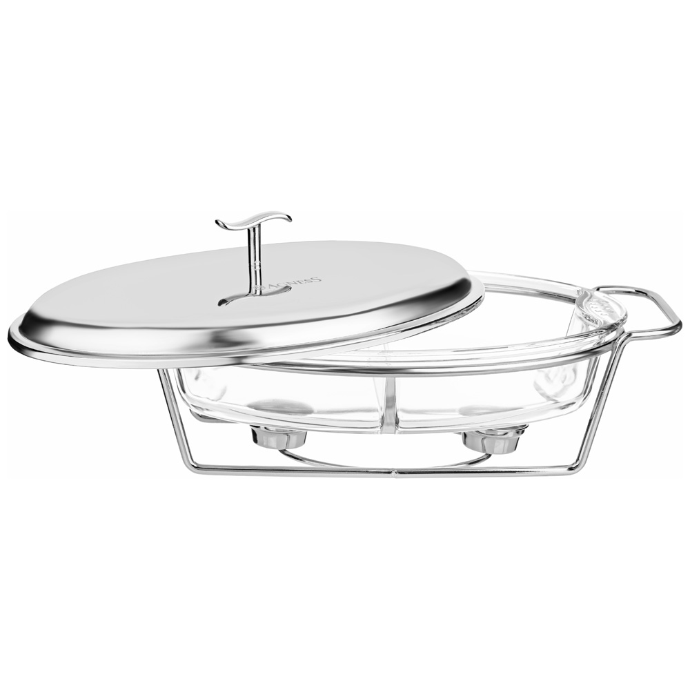 МАРМИТ AGNESS  ОВАЛЬНЫЙ 2 ОТСЕКА SILVER 2,6L