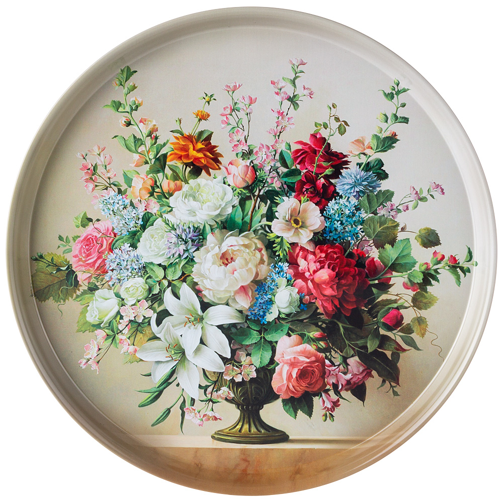 ПОДНОС СЕРВИРОВОЧНЫЙ AGNESS  "STIL LIFE"  33*2,1 СМ