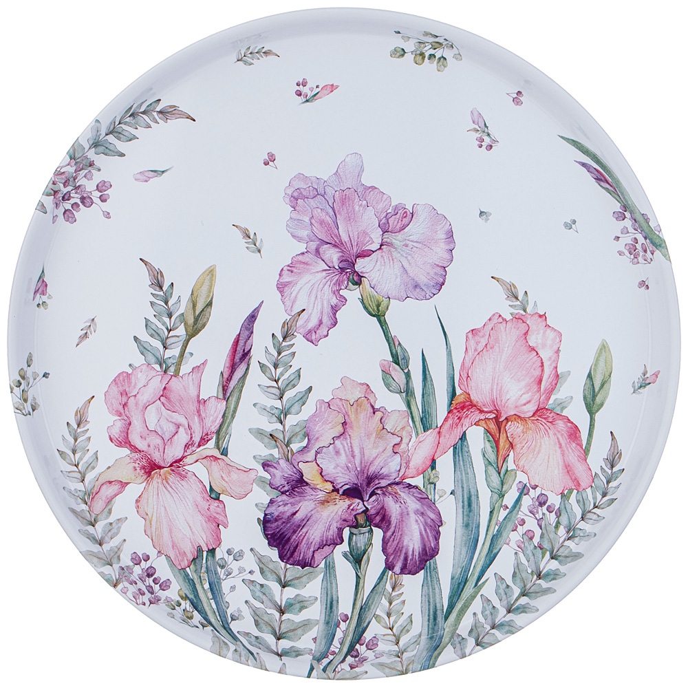 ПОДНОС СЕРВИРОВОЧНЫЙ AGNESS  "ИРИСЫ" 33Х2,1 СМ