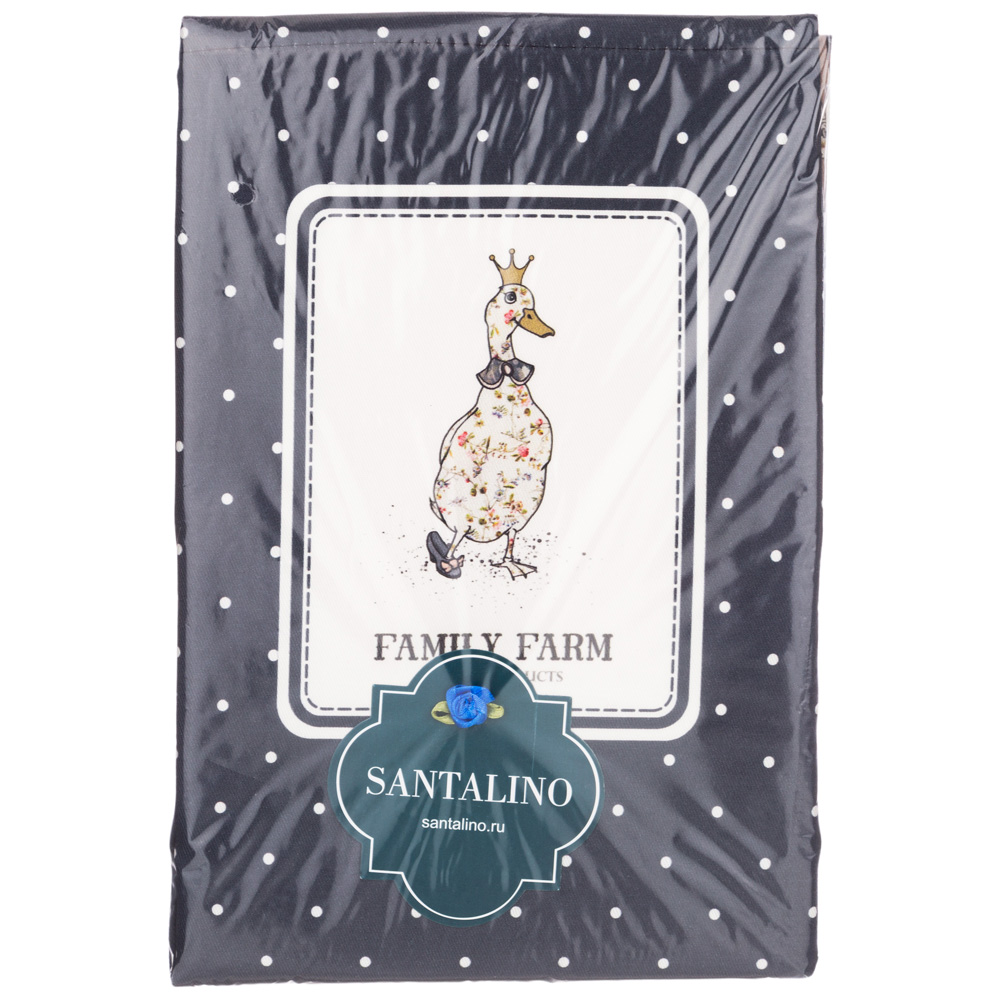 ФАРТУК "FAMILY FARM", 60Х70 СМ100% ХЛОПОК,СИНИЙ,ТВИЛ,ПРОПИТКА