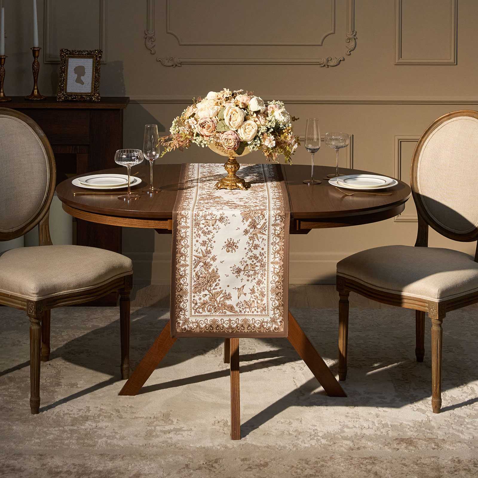 ДОРОЖКА  " ROYAL GARDEN" 40Х146СМ ,БЕЛЫЙ ,100% ХЛОПОК ,ТВИЛ С ПРОПИТКОЙ