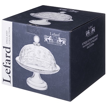 БЛЮДО СЕРВИРОВОЧНОЕ НА НОЖКЕ С КРЫШКОЙ "BLOSSOM" 19,5*21,5 СМ