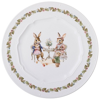 ТАРЕЛКА ОБЕДЕННАЯ LEFARD "RABBITS FAMILY" 25,5 СМ