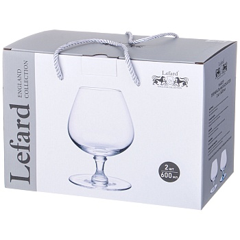 НАБОР БОКАЛОВ ДЛЯ КОНЬЯКА ИЗ 2 ШТ "CRAZY BALANCE" BLUE 600 МЛ