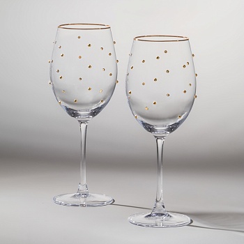 НАБОР БОКАЛОВ ДЛЯ ВИНА "GOLDY" ИЗ 2 ШТ. 540 МЛ