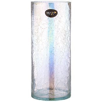 ВАЗА ЦИЛИНДР "CRACLE  WHITE" ДИАМЕТР 14,6 СМ ВЫСОТА 35 СМ