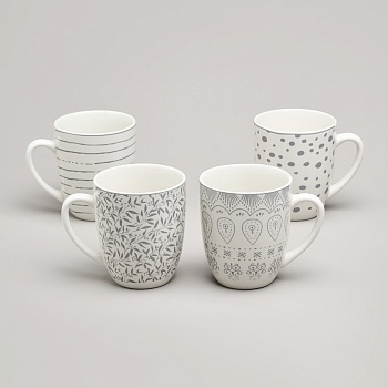 НАБОР КРУЖЕК BRONCO "DREAMS" 32 ШТ. 360 МЛ.