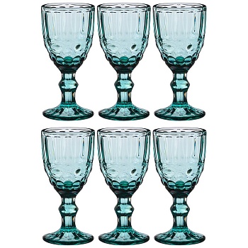 НАБОР РЮМОК "СЕРПЕНТИНА" ИЗ 6ШТ. СЕРИЯ "MUZA COLOR" 50МЛ. / В=10,5 СМ (КОР=16НАБ.)