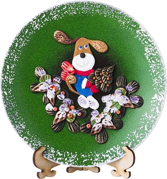 ТАРЕЛКА ДЕКОРАТИВНАЯ ДИАМЕТР=20 СМ. БЕЗ УПАКОВКИ (КОР=12ШТ