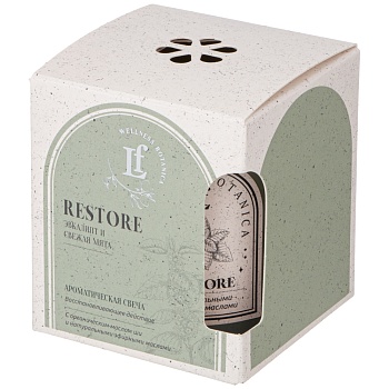 СВЕЧА АРОМАТИЗИРОВАННАЯ В СТАКАНЕ "RESTORE" 7*8 СМ