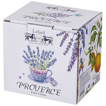 ЧАЙНИК СТЕКЛЯННЫЙ С СИТОМ LEFARD "ПРОВАНС ЛИМОНЫ" 400 МЛ  (КОР=36ШТ.)