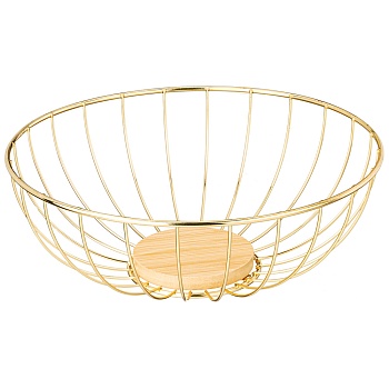 ФРУКТОВНИЦА AGNESS МЕТАЛЛИЧЕСКАЯ ЦВЕТ: GOLD, 25Х9 СМ