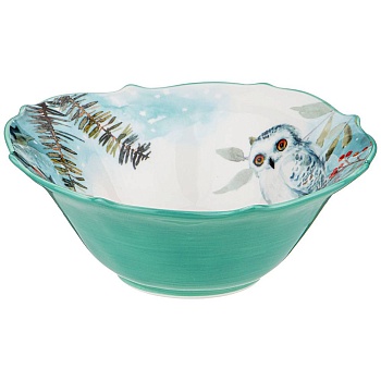 САЛАТНИК СЕРВИРОВОЧНЫЙ LEFARD "ЛЕСНАЯ СКАЗКА" СОВА 19*7 СМ 600 МЛ (КОР=24ШТ.)