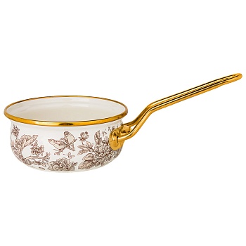 КОВШ LEFARD ЭМАЛИРОВАННЫЙ 14СМ / 0,9Л D=14 СМ  ДЛИНА=31СМ ПОДХОДИТ ДЛЯ ИНДУКЦИОН