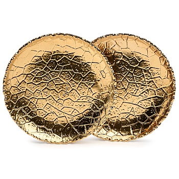НАБОР ТАРЕЛОК ЗАКУСОЧНЫХ LEFARD "CHARM" 2 ШТ. 19*2,5 СМ (ЗОЛОТО)