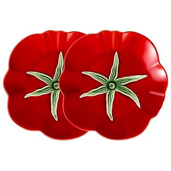 НАБОР ТАРЕЛОК ОБЕДЕННЫХ LEFARD "TOMATO" 26,5Х26 СМ/2 ШТ
